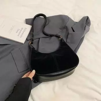 Небольшие сумки из искусственной кожи под мышками, женская сумка через плечо для женщин, зимняя новая тенденция, сумка через плечо, сумки чёрный