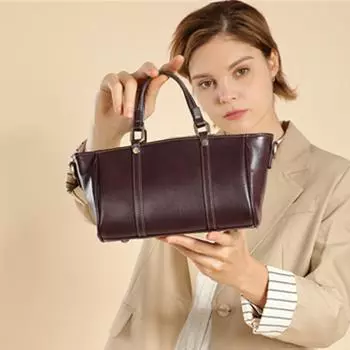 Небольшие сумки-тоуты из натуральной кожи в форме трапеции для женщин, модные дизайнерские сумки на широком ремешке для женщин через плечо