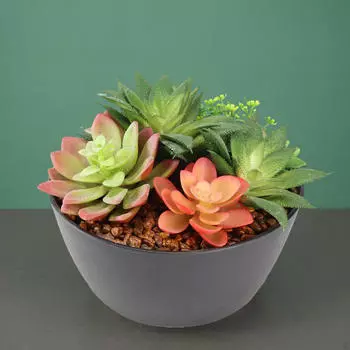 Небольшое искусственное растение в горшке, декоративный стол, центральный элемент, бонсай, домашний декор для кухни