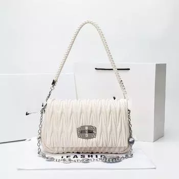 Небольшое количество высококачественных складных сумок Cloud Bag Light Luxury Rhinrhinel Chain Underarm Bag Single Shoulder Crossbody Bag Female