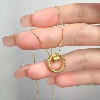 Небольшое женское ожерелье на талию с легкой роскошной простой цепочкой на ключицу