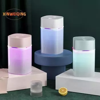 Небольшой автомобильный увлажнитель воздуха с цветной подсветкой, USB Plug-Play, ультратихий, настольный персональный распылитель воздуха, распылитель для ароматерапии зелёный