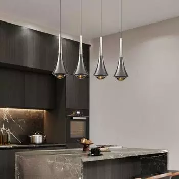 Небольшой Подвесной Светильник Гостиная Лестница Лампа Спальня Прикроватная Декоративная Роговая Лампа белый