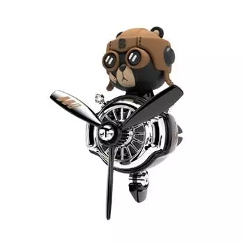 Небольшой самолет Автомобильный ароматический медведь Украшение Медведь Пилот Автомобильные освежители воздуха Автомобильный диффузор духов Клип Автомобильные аксессуары CHINA