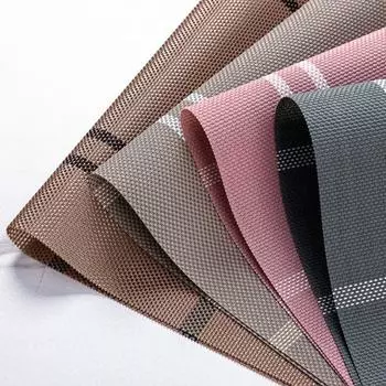 Небольшой свежий ПВХ Teslin подставка для столовых приборов, модный и простой кухонный ресторан отель журнальный столик коврик скатерть серый