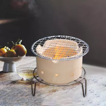 Небольшой угольный гриль, печь-гриль для барбекю, многофункциональная походная печь для горения