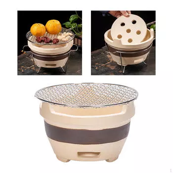 Небольшой угольный гриль, походная печь, бытовая глиняная печь для барбекю, японская для сада Style A