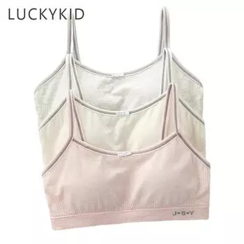 Небольшой жилет для девочек, нижнее белье школьников-подростков, бесшовный подростковый бюстгальтер One size