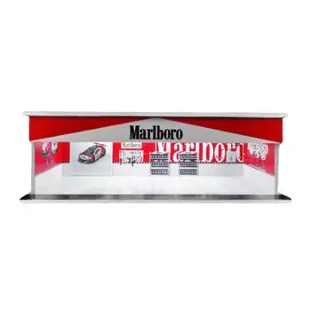Небрендовый продукт Moreart garage Marlboro спецификация pit MO914107 модель диорама marlboro 1/64 продукт, [продукт] красный