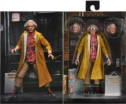 NECA НАЗАД В БУДУЩЕЕ ЧАСТЬ II Ultimate Action Figure Эмметт Браун Movie Goods BTTF Doc Кристофер Ллойд Future 2015 Dr. Док Л.. [Элемент]