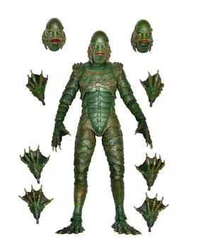 NECA Universal Monster Great Amazon Gilman Ultimate Action Figure Half-Merman 7 дюймов зелёный