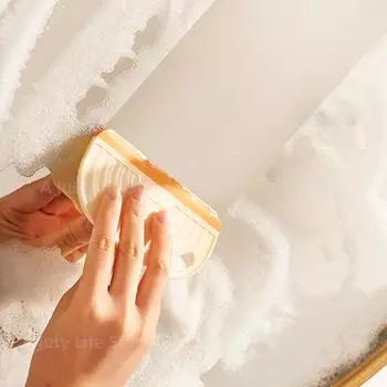 Нецарапающий мягкий силиконовый скребок для чистки стекла, скребок для очистки окон и зеркал, скребок для сушки лезвий, скребок для удаления пленки оранжевый