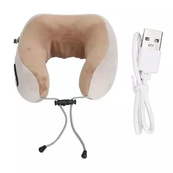 Массажер для шеи 4 режима 3 передачи инфракрасный горячий компресс перезаряжаемый U-образная подушка для массажа шеи