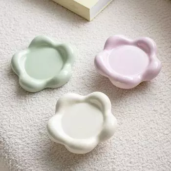 Neck Protection Cat Food Bowl Non-slip Raised Cat Bowl Creative Pet Snack Tray For Cat Puppy фиолетовый