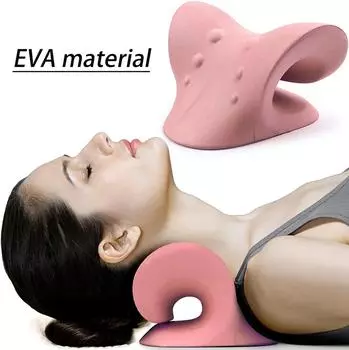 Neck Shoulder Stretcher Relaxer Cervical Chiropractic Traction Device Massage Pillow for Pain Relief Cervical Spine Alignment