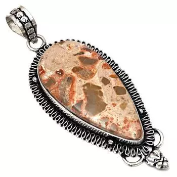 Necklace Bird Eye Jasper Gemstone Handmade Gift For Her Jewelry 2