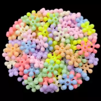 Ожерелье Браслет Акрил DIY Crafts Unisex Heart Flower Jewelry Making 10-40Pcs Подвеска Карамельный цвет Красочные свободные бусины бусины 20Pcs 15*17mm Heart