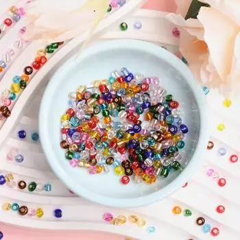 Necklace Bracelet Silver Plated DIY Jewelry Making Loose Beads Pendant Candy Color 4mm 500Pcs 3mm 1500Pcs Accessories 4mm 500pcs разноцветный