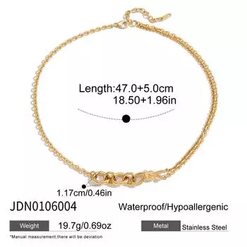 Necklace Girls Premium Clavicle Chain Non-Fading Jewelry Stainless Steel Necklace Jewelry