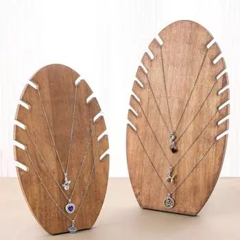 Necklace Jewelry Display Stand Solid Wood Counter Pendant Display Stand Jewelry Organize