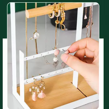 Necklace Jewelry Rack Holder Jewellery with Hooks Ornaments Elegant Bracelet Nordic Tradeshow