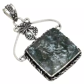 Necklace Labradorite Drusy Gemstone Gift For Her Silver Jewelry 2.5