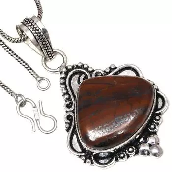 Necklace Tiger s Eye Gemstone Handmade Antique Jewelry 3