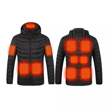 Недавно модернизированный жилет Control11Heating с постоянной температурой, интеллектуальное электрическое отопление, пальто L чёрный