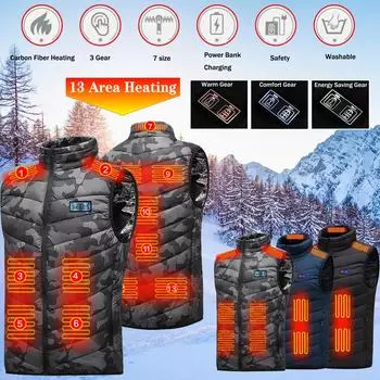 Недавно модернизированный жилет с подогревом Dual Control 13, интеллектуальный жилет с электрообогревом при постоянной температуре S чёрный