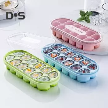 Недеформированная форма для льда, герметичная крышка, легкий доступ, форма для льда для прохладительных напитков, виски зелёный