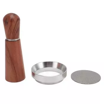 Needle Type Coffee Distributor Stainless Steel 4 Needles Coffee Stirrer with Magnetic Dosing Funnel 53mm / 2.09in