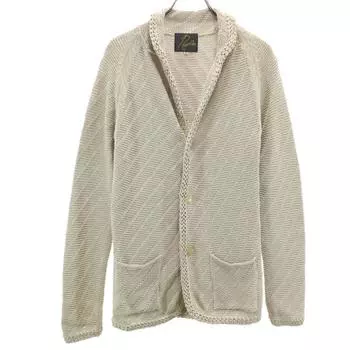 Needles made in Japan Long sleeve cardigan XS beige Men s Used