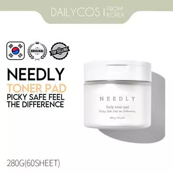 NEEDLY Daily Toner Pad ? Подушечки для сужения пор/отшелушивания лица с BHA и PHA (60 листов)