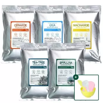 Needs Nature Needs Nature Derma Tech набор для моделирования 1 кг + 4 набора инструментов, (успокаивающее охлаждение) чайное дерево 400г