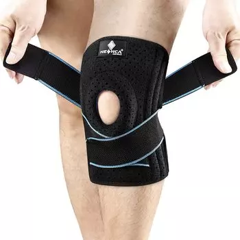 NEENCA Knee Knee Knee Tightening Daily For Both Left and L Support, Meniscus, Support, Support, Sports, Running/Tennis/Volleyball/Golf/Mountain синий