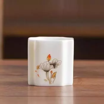 Нефритовая белая фарфоровая чайная чашка из сального камня, чашка для хозяйки, одиночная чашка, личная, высококлассный керамический набор чайных чашек для кунг-фу, подарок