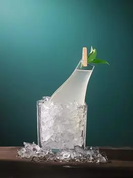 Нефритовая бутылка Guanyin, стеклянная чашка для коктейля, барная чашка со льдом, бокал для вина, бармена, профессиональная молекулярная стеклянная чашка для коктейля, дропшиппинг 180ml