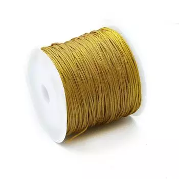 Нефритовая нить №. 72 - 0,8 мм Красный полиэстеровый шнур для DIY подвесок и аксессуаров для ювелирных изделий в китайском стиле 1 piece/package