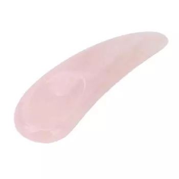 Нефритовый глаз Мини-ложка Массажный Снимает напряжение лица Уменьшает отечность Лифтинг Глаз Гуа Ша розовый