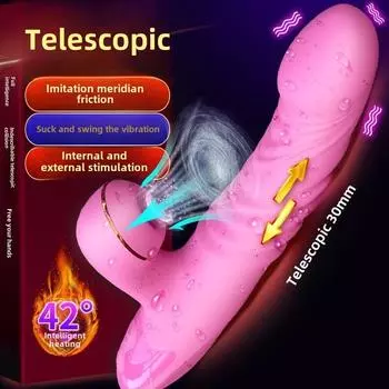 Нефритовый Кролик 8-го поколения Женский Полностью Автоматический Выдвижной Толкающий Вибратор с Подогревом Мастурбатор Эротические Секс-Товары