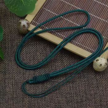 Нефритовый кулон шнурок веревка ожерелье для женщин мужчин шнурок ювелирные изделия кулон ручная работа шнуры ювелирные изделия цепочка кулон веревка as the picture