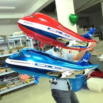 Негабаритная модель Airbus, воздушные шары из алюминиевой фольги, воздушные шары для дня рождения, украшения, игрушка-воздушный шар красный