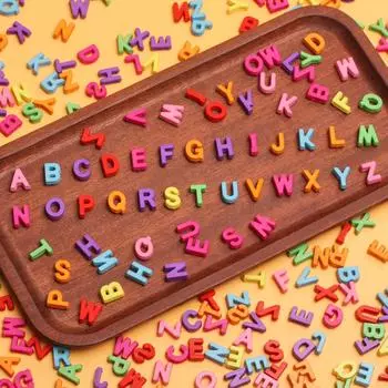 Негабаритные подарочные аксессуары акриловые стильные свободные бусины с буквами «сделай сам» 20 шт. для домашнего декора