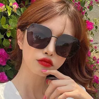 Негабаритные солнцезащитные очки с защитой от УФ-лучей, поляризационные солнцезащитные очки для женщин и мужчин, модные градиентные оттенки Uv400, летние очки