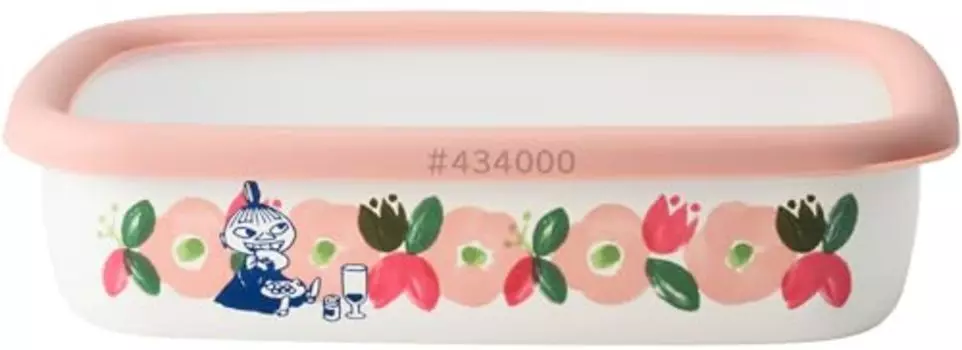 Неглубокий квадратный контейнер для цветов в виде муми-сада Fuji Hollow M MTH-M