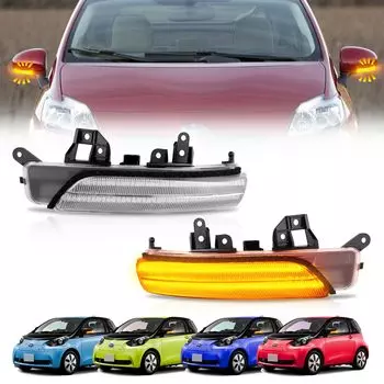 NEIFILES 30 Series Prius совместимые дверные указатели поворота 40 Series Prius боковые фары с высокой вспышкой инспекционный автомобиль прозрачные линзы ZVW30/35 G зеркала,