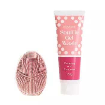Neion Beauty Набор очищающих гелей для лица Очищающий розовый и суфле (Эстетический набор) розовый
