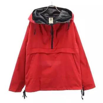 неиспользованный VAST222 18AW сделано в Японии Анорак с боковой молнией Парка 2 Красный Мужской Б/У