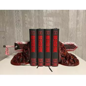 Неистовые подставки для книг Статуя Убийцы Драконов Изделия из смолы Украшения Домашний Сад Садовые украшения для кабинета 25*10*10cm