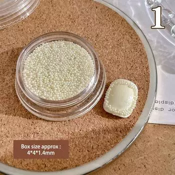 Нейл-арт Цветные бусины Микро Мини Микро Переливающиеся Шармы для ногтей Блестящий Нейл-арт Крошечные бусины Нейл-арт Жемчуг для декора ногтей